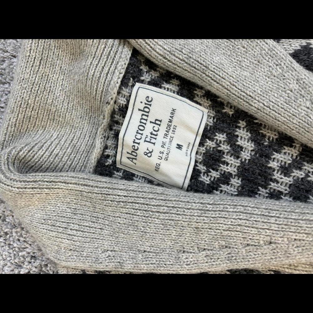 Abercrombie & Fitch Boho Gray Patterned Cardigan … - image 8
